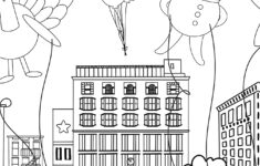 Thanksgiving Parade Placemat Coloring Page - Pineapple Paper Co. intended for Thanksgiving Day Parade Coloring Sheet