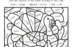 Thanksgiving Parts Of Speech Worksheet | Squarehead Teachers regarding Thanksgiving Coloring Sheets 4Th Grade