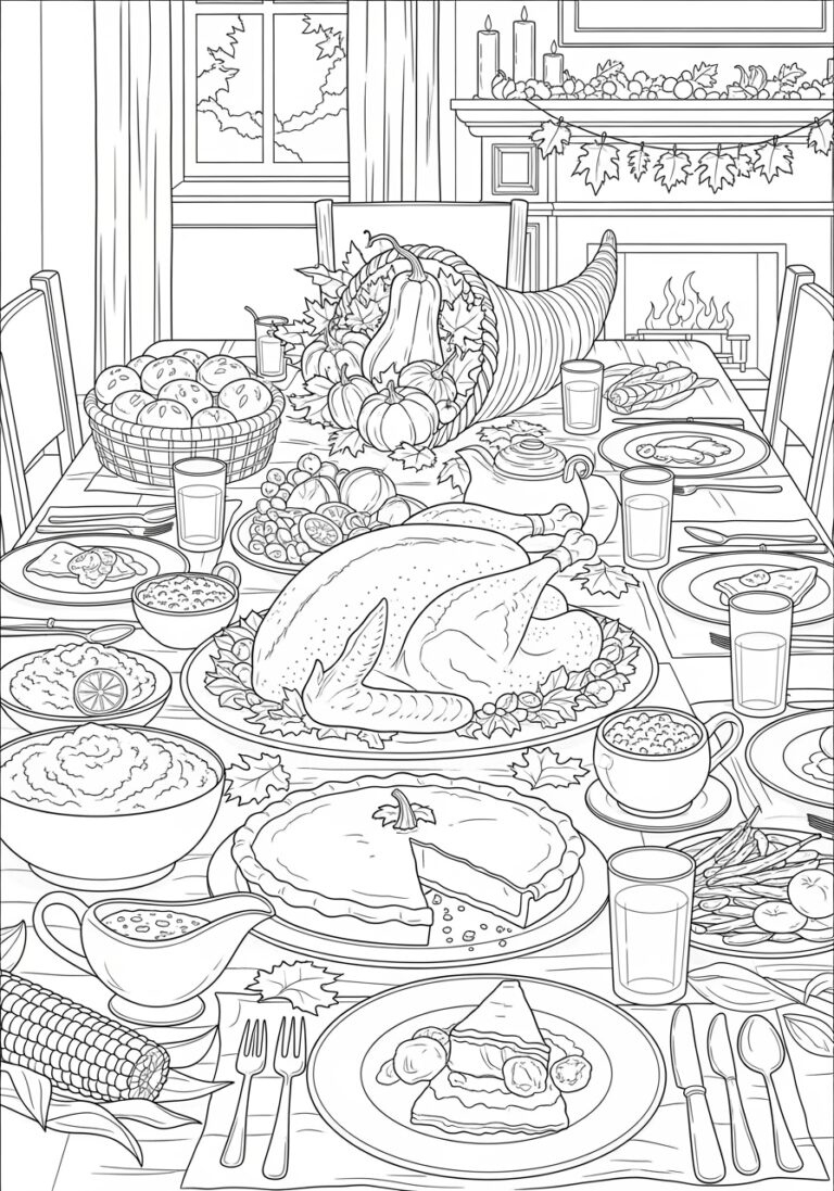 Thanksgiving Plate Coloring Page For Kids - Free Printable with regard to Thanksgiving Oval Color Sheet