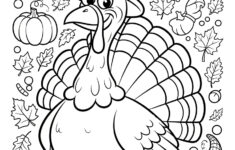 Thanksgiving Plate Coloring Page For Kids - Free Printable with Thanksgiving Oval Color Sheet