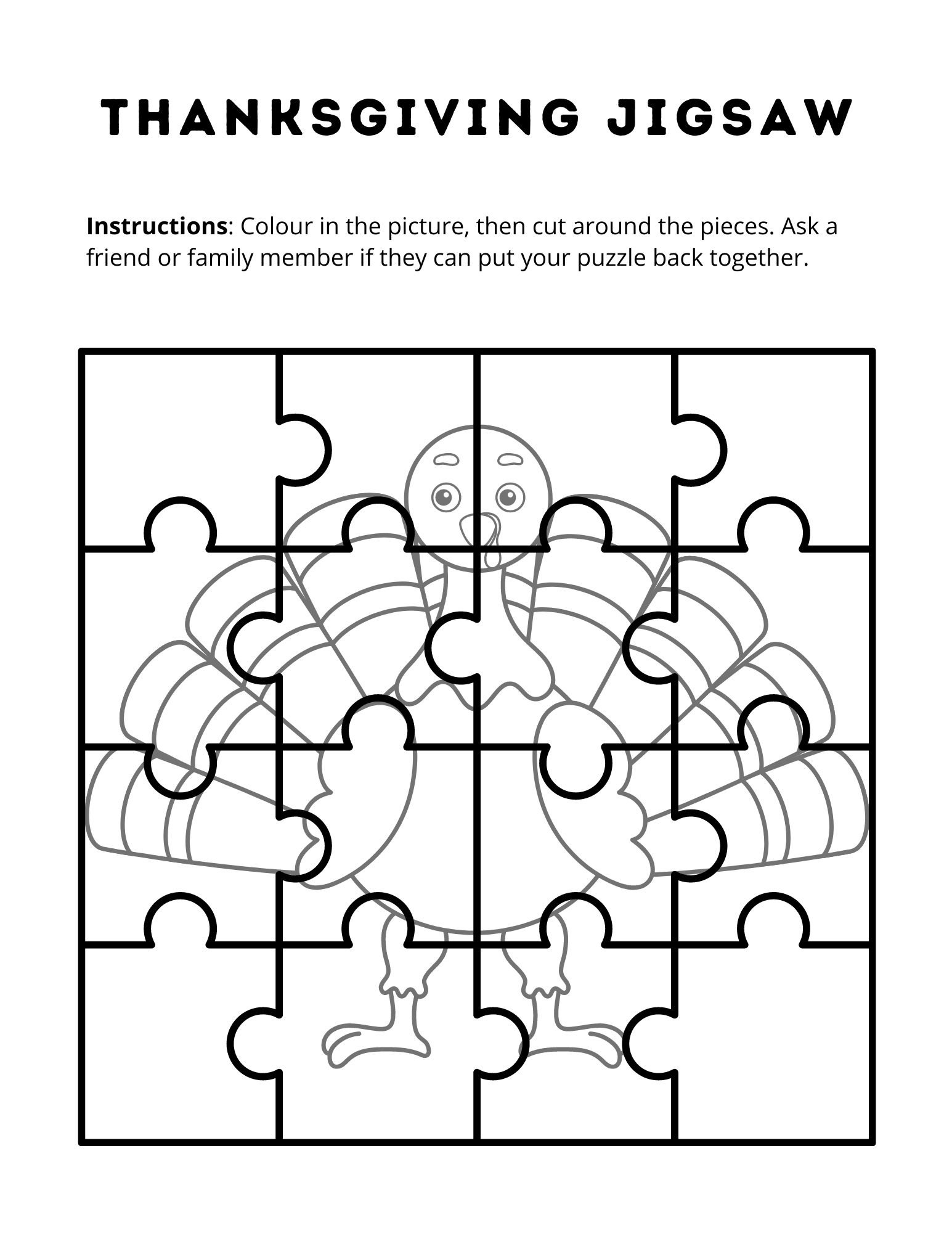 Thanksgiving Printables And Activity Pages For Kids - Minnesota Parent in Thanksgiving Coloring Sheets and Puzzles