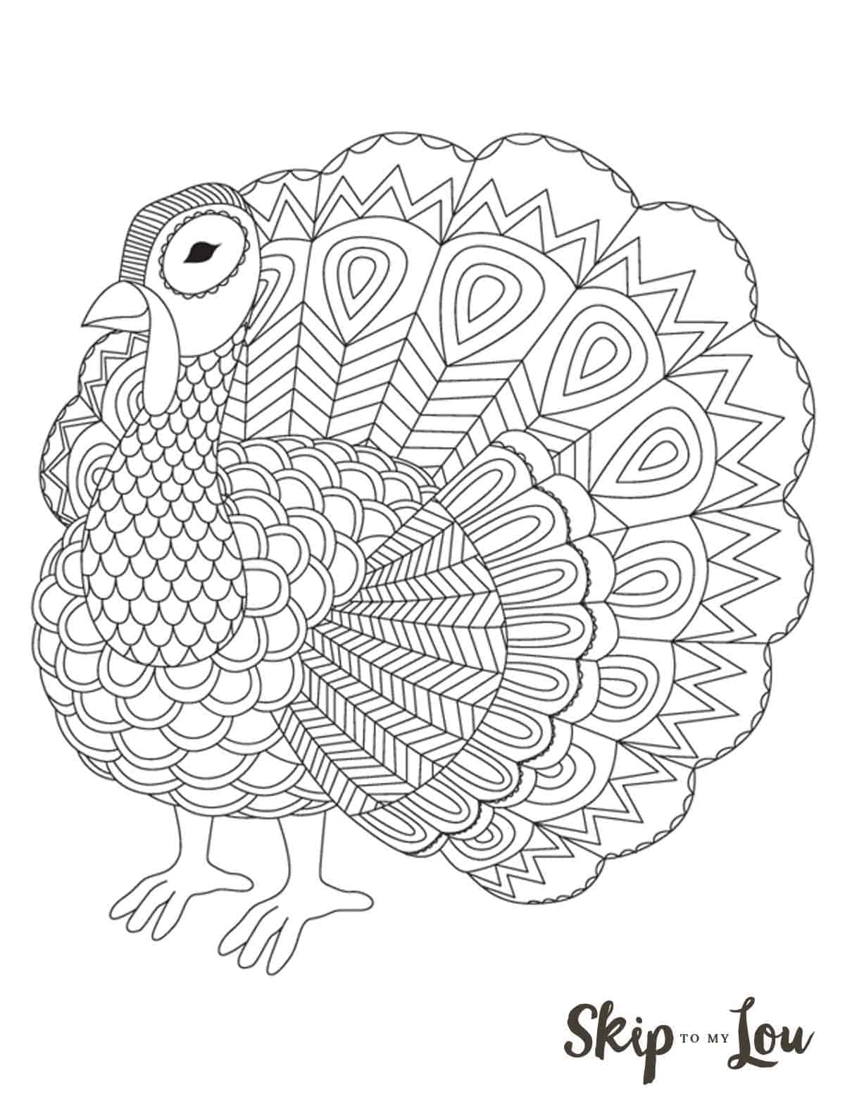 The Cutest Free Turkey Coloring Pages | Skip To My Lou with regard to Best Thanksgiving Day Coloring Sheets