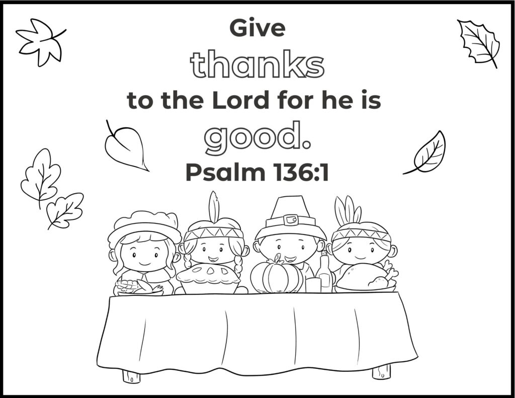 The First Thanksgiving Coloring Page | Healing Home throughout The First Thanksgiving Color Sheet