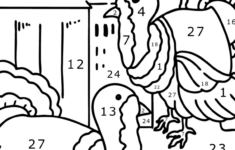 The Turkey Pardon Coloring Page | Coloring-For-Adults regarding Color By Number Adult Thanksgiving Sheet