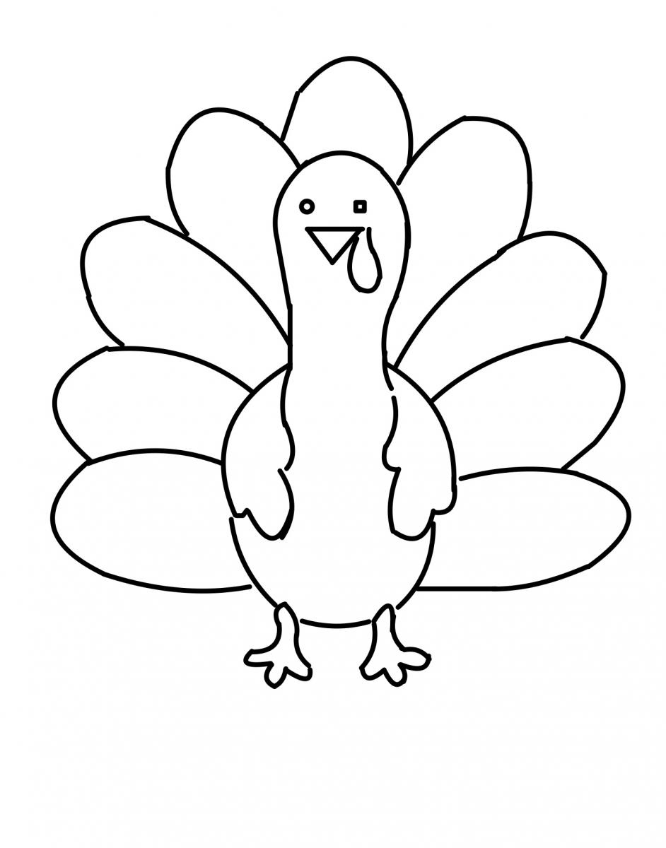 Turkey Activities: Front And Side View Tactile Graphics – Perkins intended for Coloring Sheets Thanksgiving Sideways