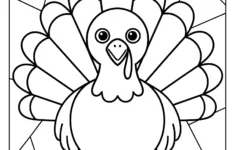 Turkey Coloring Pages (23 Free Printable Pdfs) inside Geometric Thanksgiving Coloring Sheets