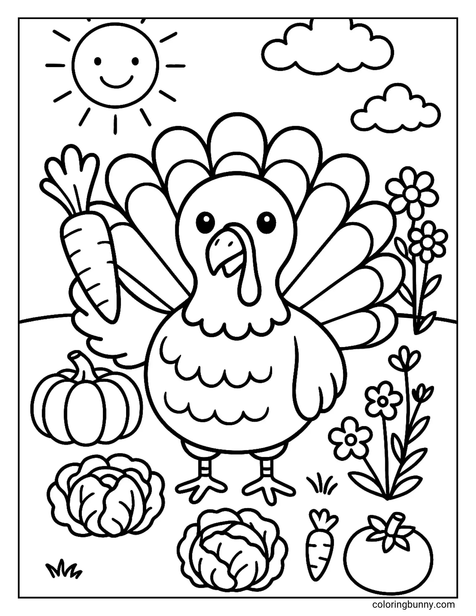Turkey Coloring Pages (23 Free Printable Pdfs) pertaining to Thanksgiving Coloring Sheets 4th Grade