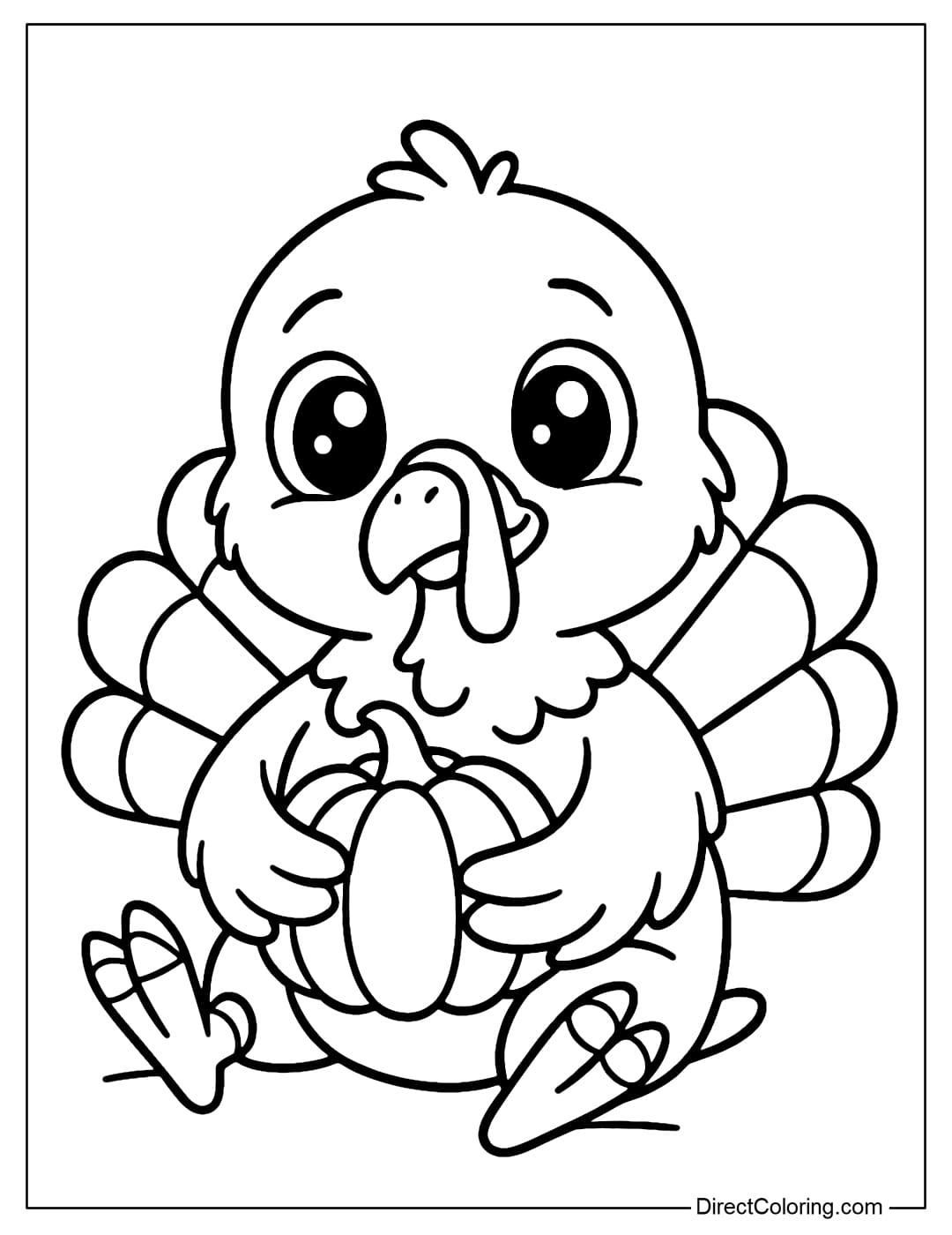 Turkey Coloring Pages - Free Pdf To Download And Print with Thanksgiving Coloring Sheets Free Small