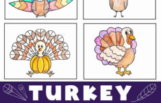 Turkey Coloring Pages (Free Printables) - Superstar Worksheets with Thanksgiving Color Sheet in Color