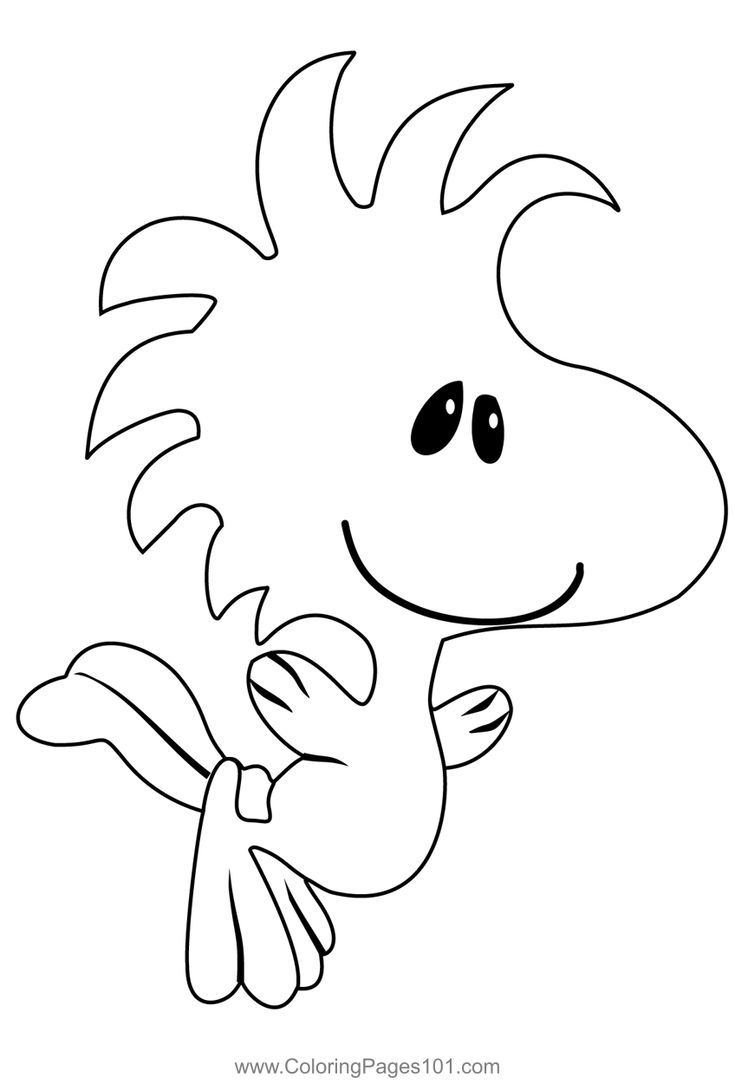 Woodstock From The Peanuts Movie Coloring Page inside Woodstock Thanksgiving Color Sheets